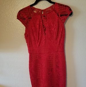 Guess red dress